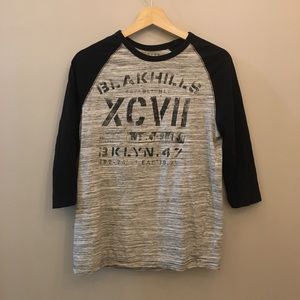 Grey and black t-shirt